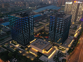 塑造空間、化繁為簡(jiǎn) | 勇電大功率洗墻燈打造上海市北高新園區新夜景