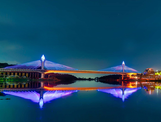 轟動(dòng)印度，當地首座橋梁LED燈光秀—Durgam Cheravu Bridge